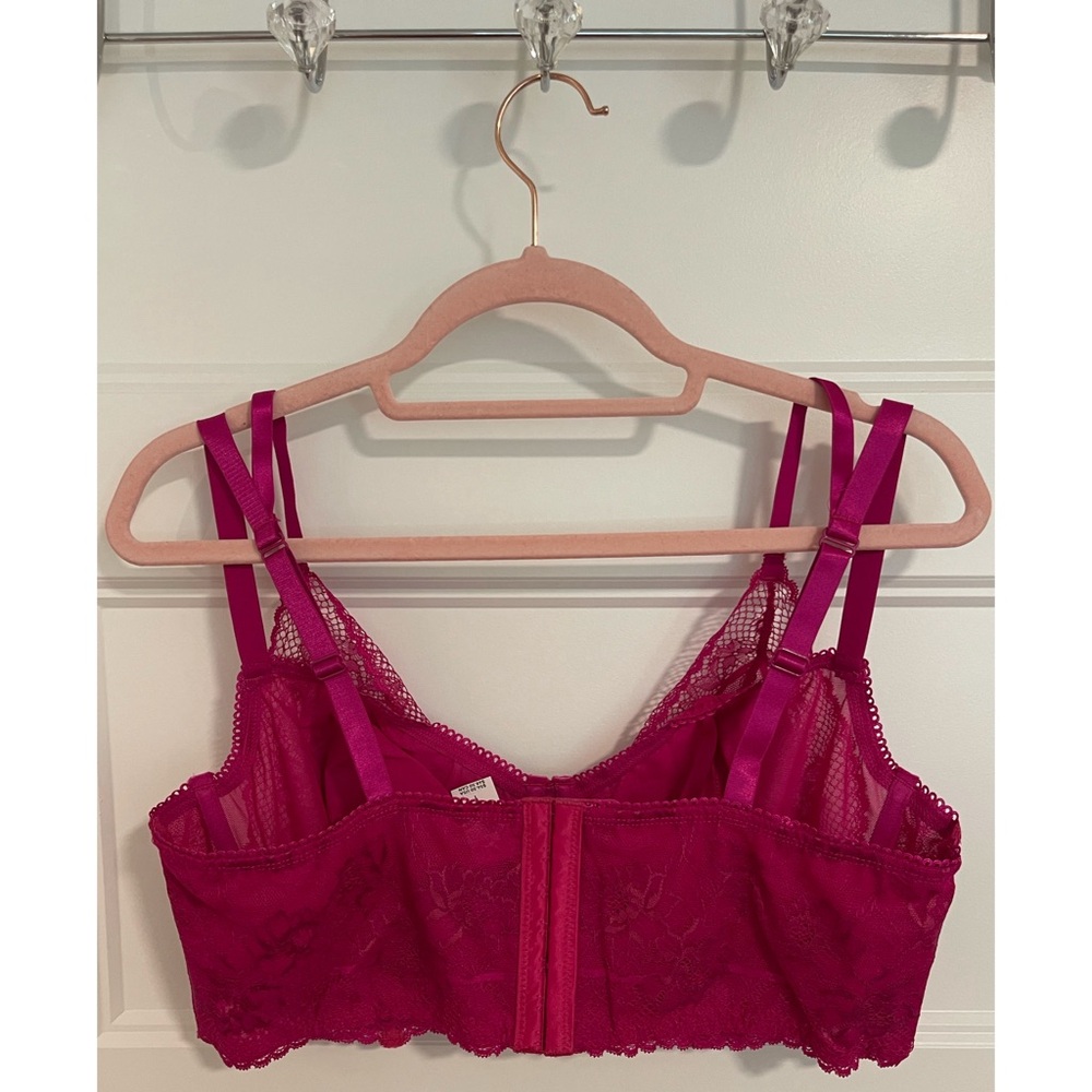 Torrid Women's Lace Bralette - Fuchsia NWT SZ 2X and 1X - Picture 8 of 11